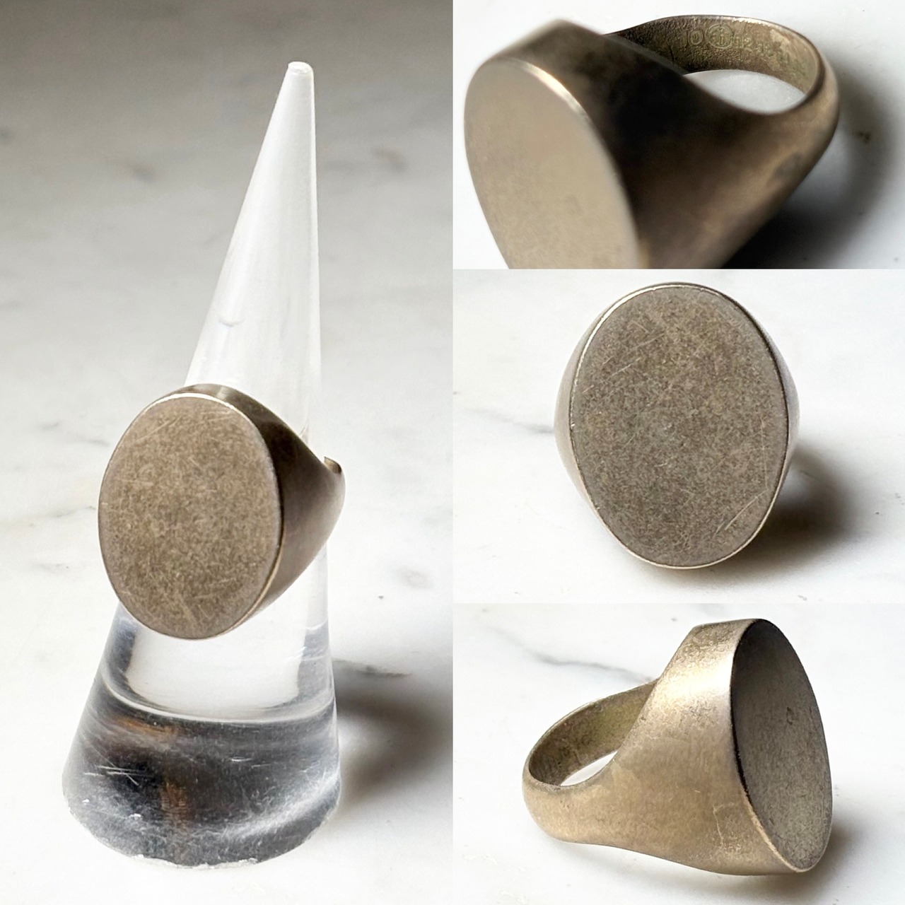 MAISON MARGIELA brass signet ring
