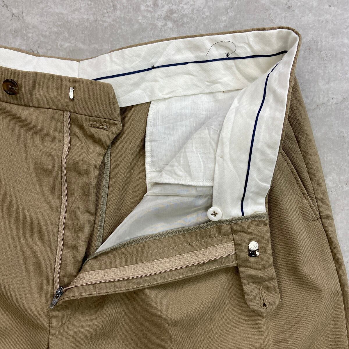 90年代 CHAPS RALPH LAUREN ラルフローレン 2タック ワイド ウール