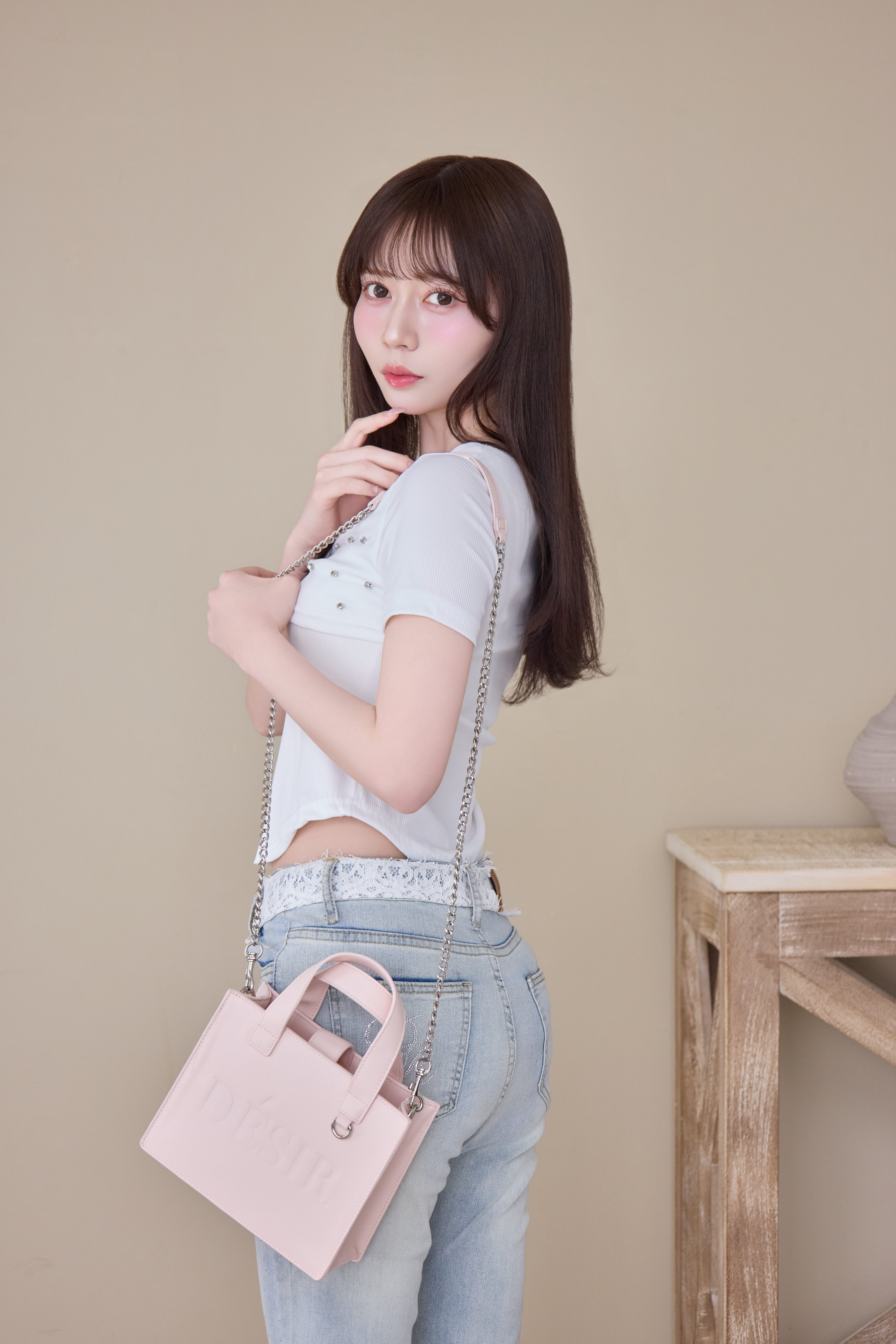 【め】Cross bijou ribbon 3set up トップスのみ ribbon bijou cut tops | Désir et Raison