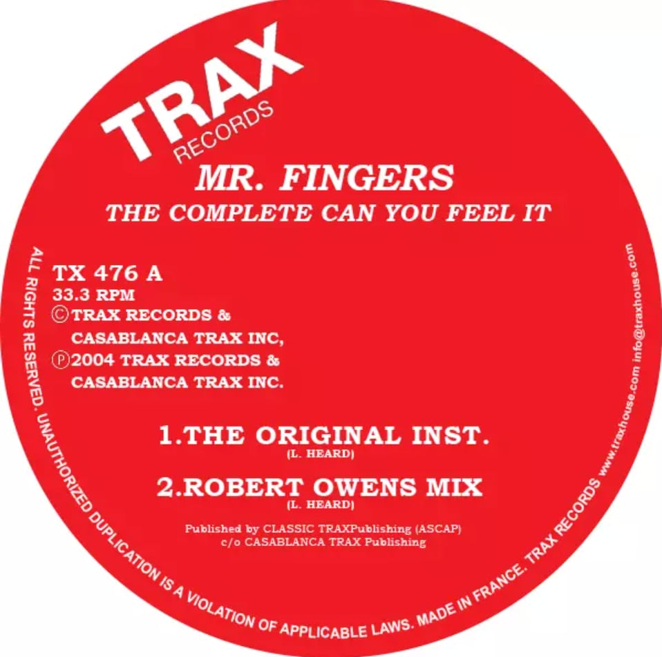 〈残り1点〉【12"】Mr.FIngers - The Complete "Can You Feel It"