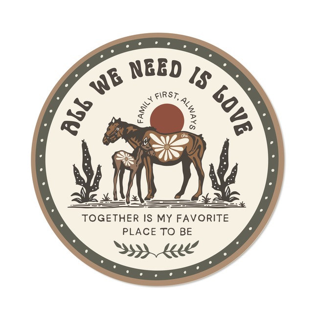 [Sticker] horse × love