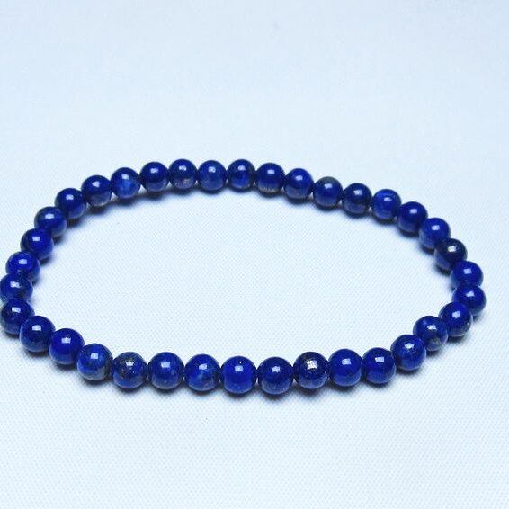 ラピスラズリ ブレスレット 5mm 一点物 メール便可 [M便 1/10] 111-48442