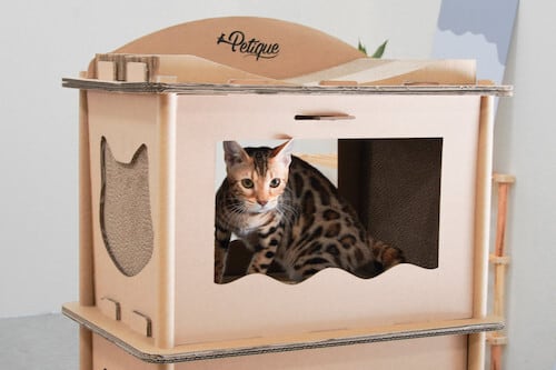 Petique ペティーク コンドミニアム キャットハウス キャットタワー 爪