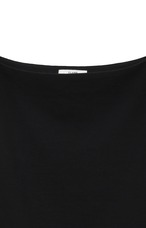 CLANE クラネ　ARRANGE BOAT NECK TOPS BLACK