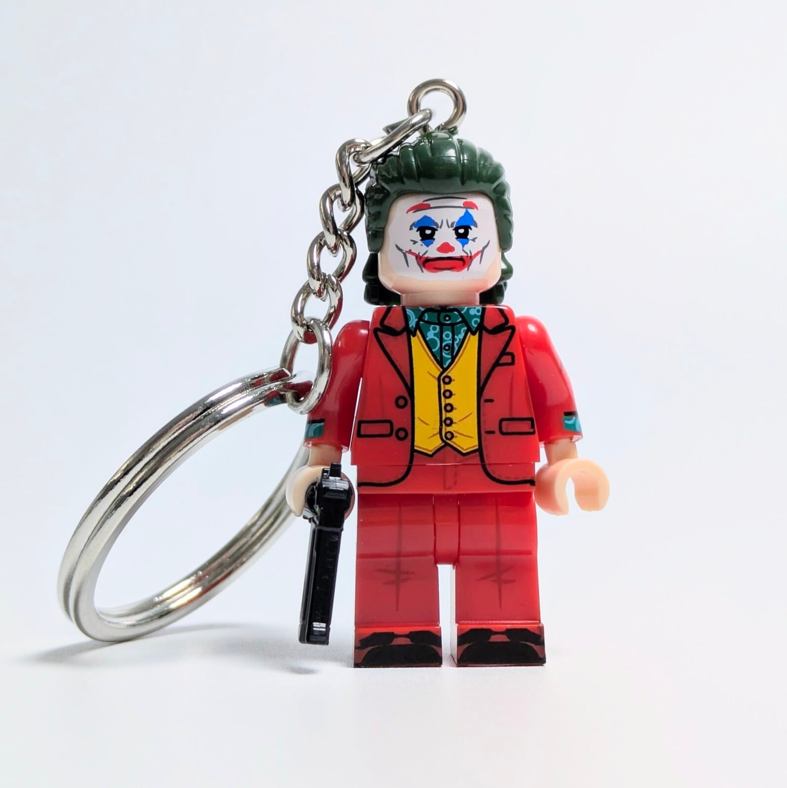 ★ブロックフィギュアキーホルダー★【 Joker: Folie à Deux / ジョーカー:フォリ・ア・ドゥ 】『 ジョーカー Joker: Folie a Deux ver. 』ホアキン・フェニックス / レディ・ガガ〚アメリカン雑貨 アメトイ〛