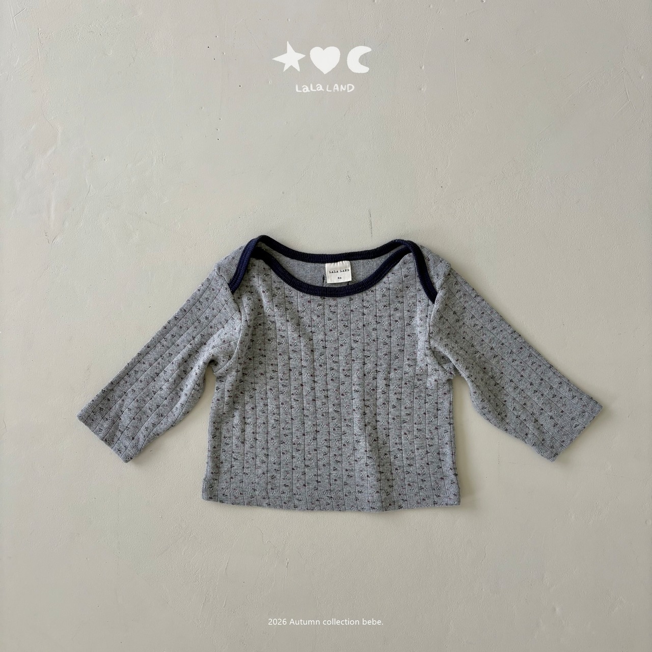 韓国子供服 / LALALAND / 26Autumn / ベベ フレンチ ラッパTシャツ / 秋服 / ベビー *6M~18M*