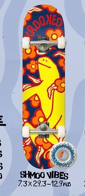KROOKED COMPLETE / SHMOO VIBES / 7.3 x 29.5 inch ( 18.5 x 74.9 cm