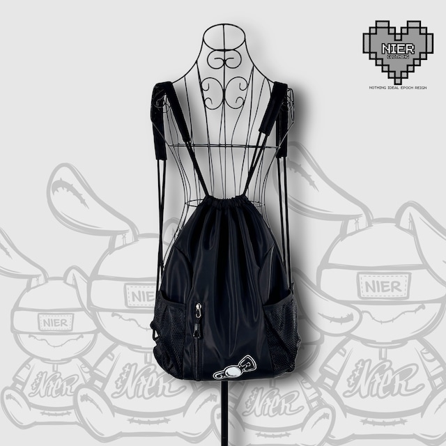 《LAST DAY＆1st DAY限定大特価》NIER TAIL DESIGN DRAWSTRING BAG