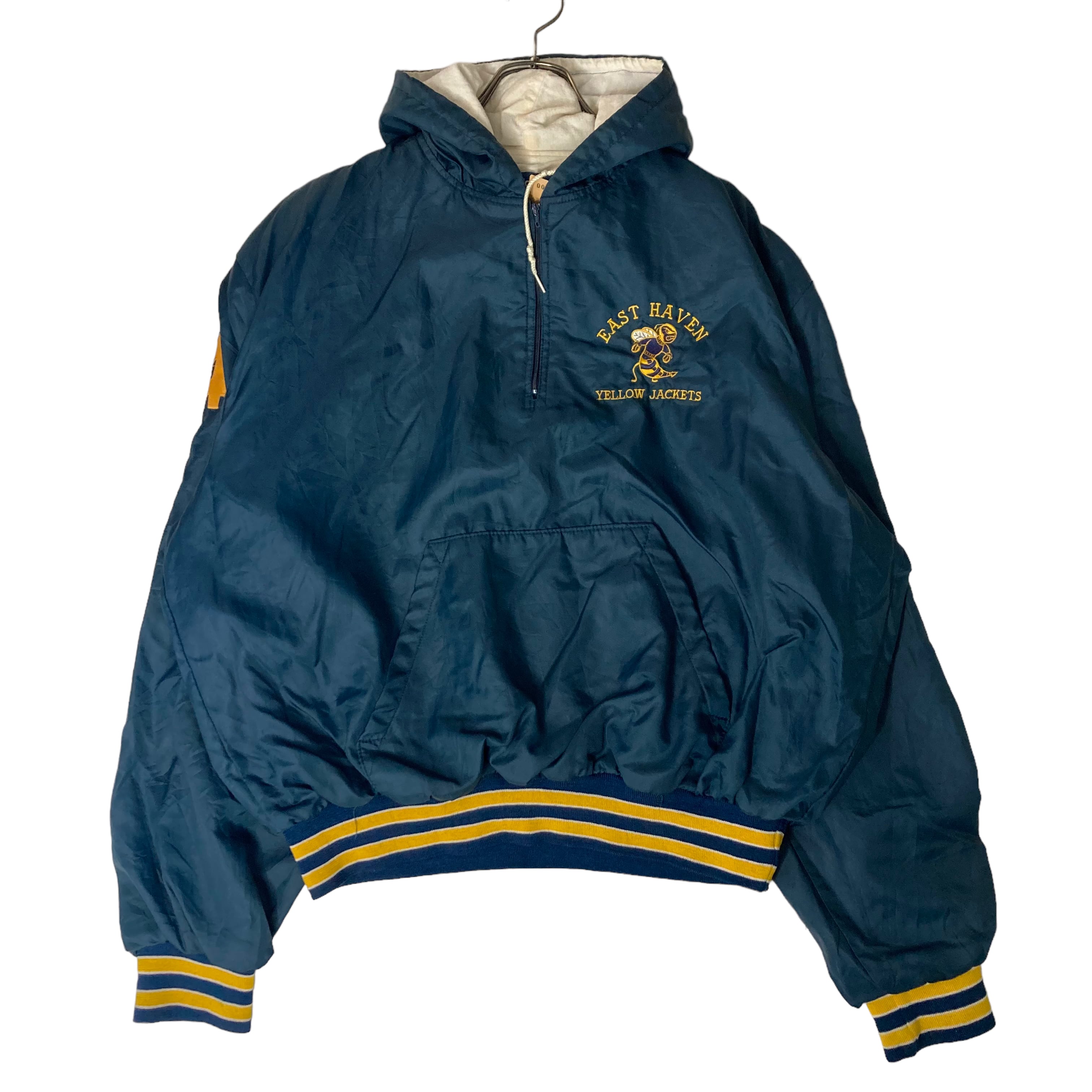 Made in USA】Holloway ナイロンスタジャン ハーフジップパーカー 2XL 