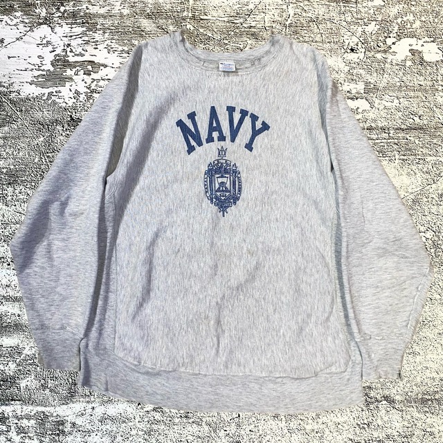 レアサイズ XXL 80s Champion US NAVY 染み込み リバースウィーブ 
