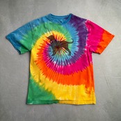 ブラッグドッグ　犬　半袖Tシャツ　タイダイ染　カラフル