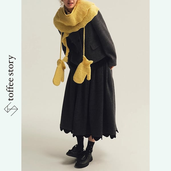 【リルリンリン 新品4点】セーター マフラー ミトン イヤーマフ セット リルリンリン 4点】セーター マフラー ミトン イヤーマフ セット