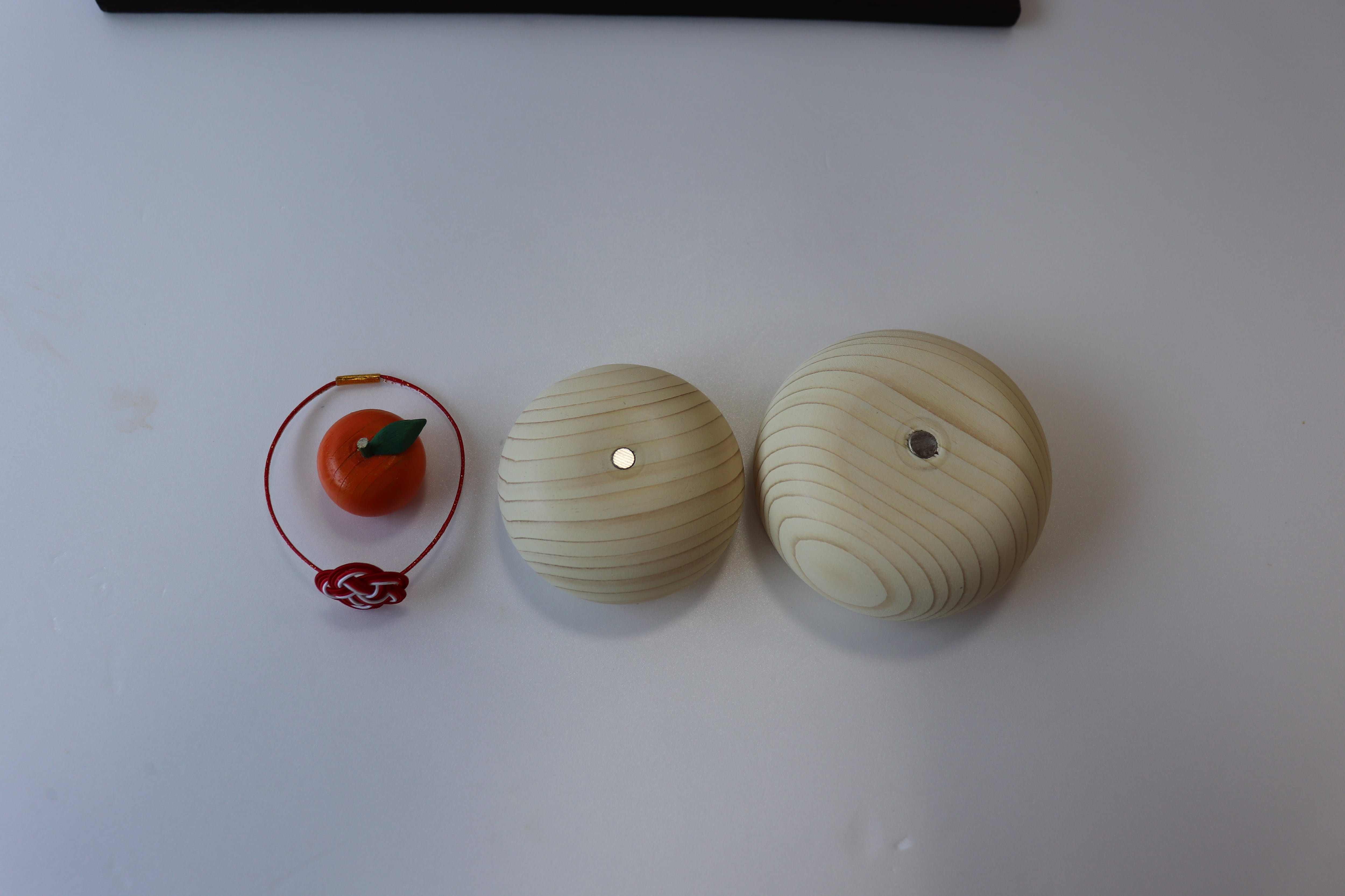 木製かがみもちセット【kicori】木工雑貨 鏡もち 正月 ハンドメイド