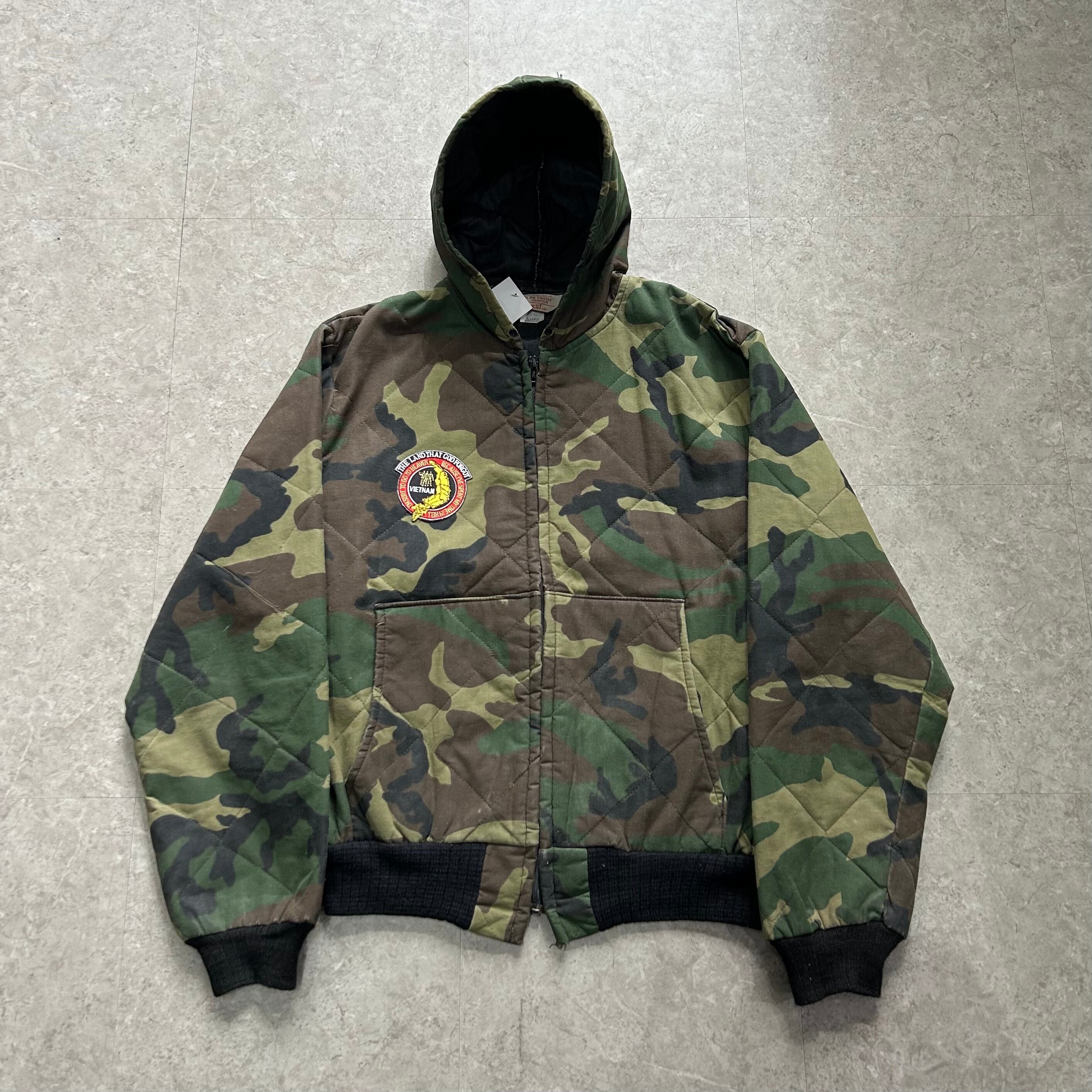 80s JIM CATFISH HUNTER woodland camouflage hoodie【仙台店】