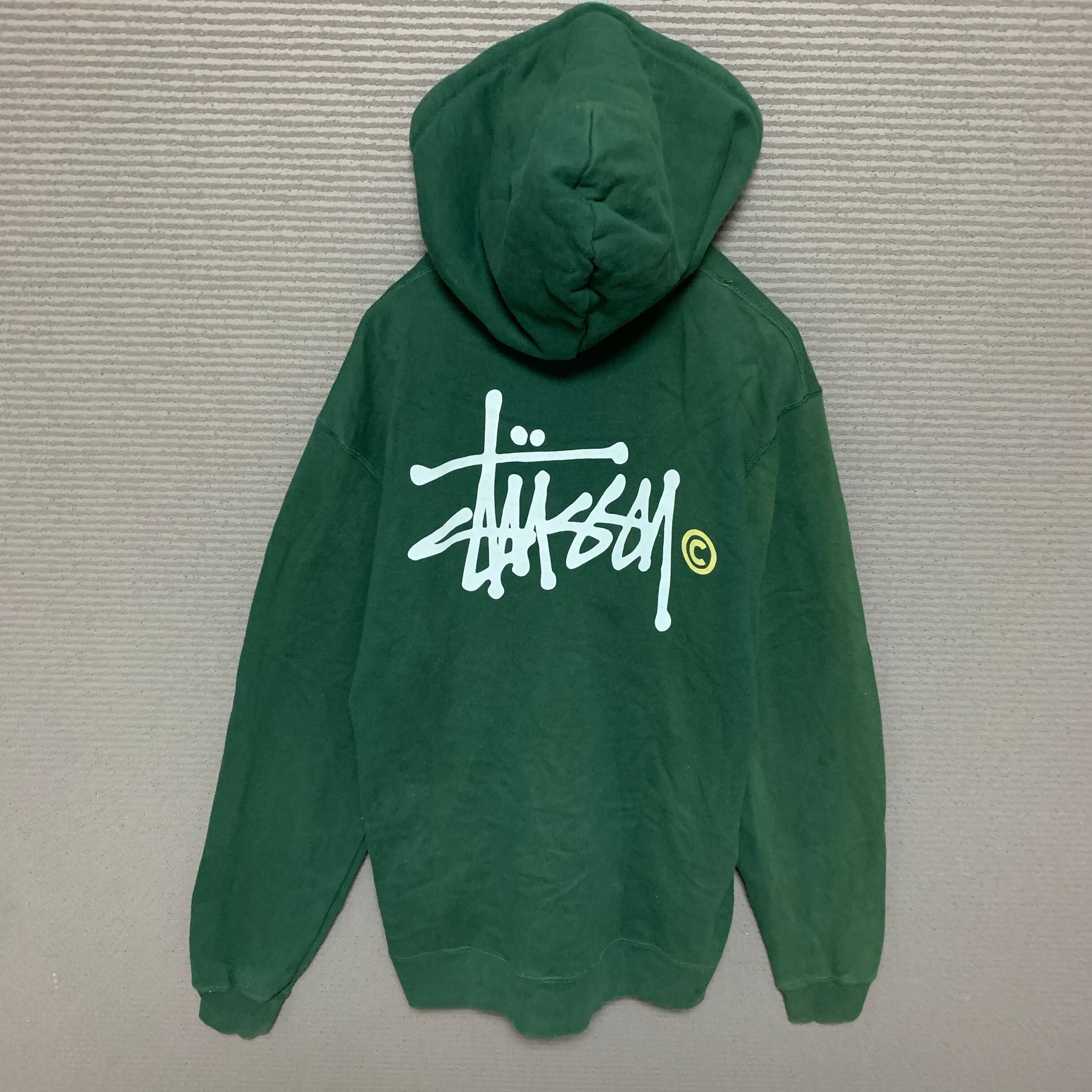 【新品タグ付】STUSSY 　超希少カラー　バックプリント　フルジップ パーカー