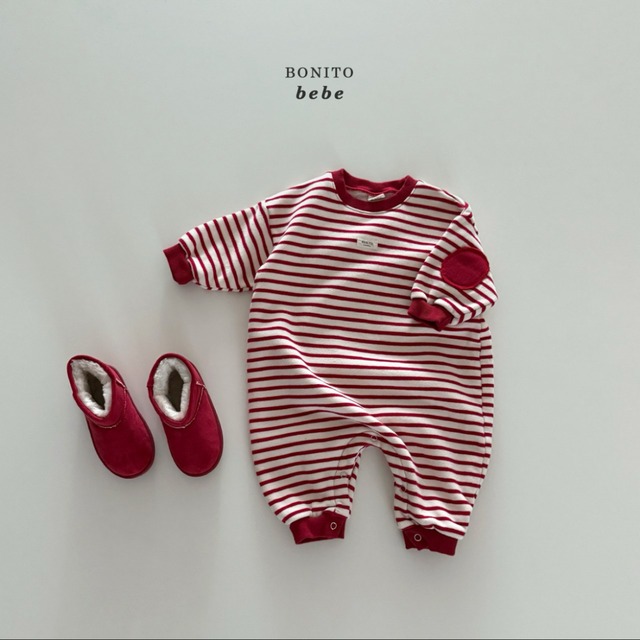 《予約》BONITO ¨ bebe) stripe bread suit