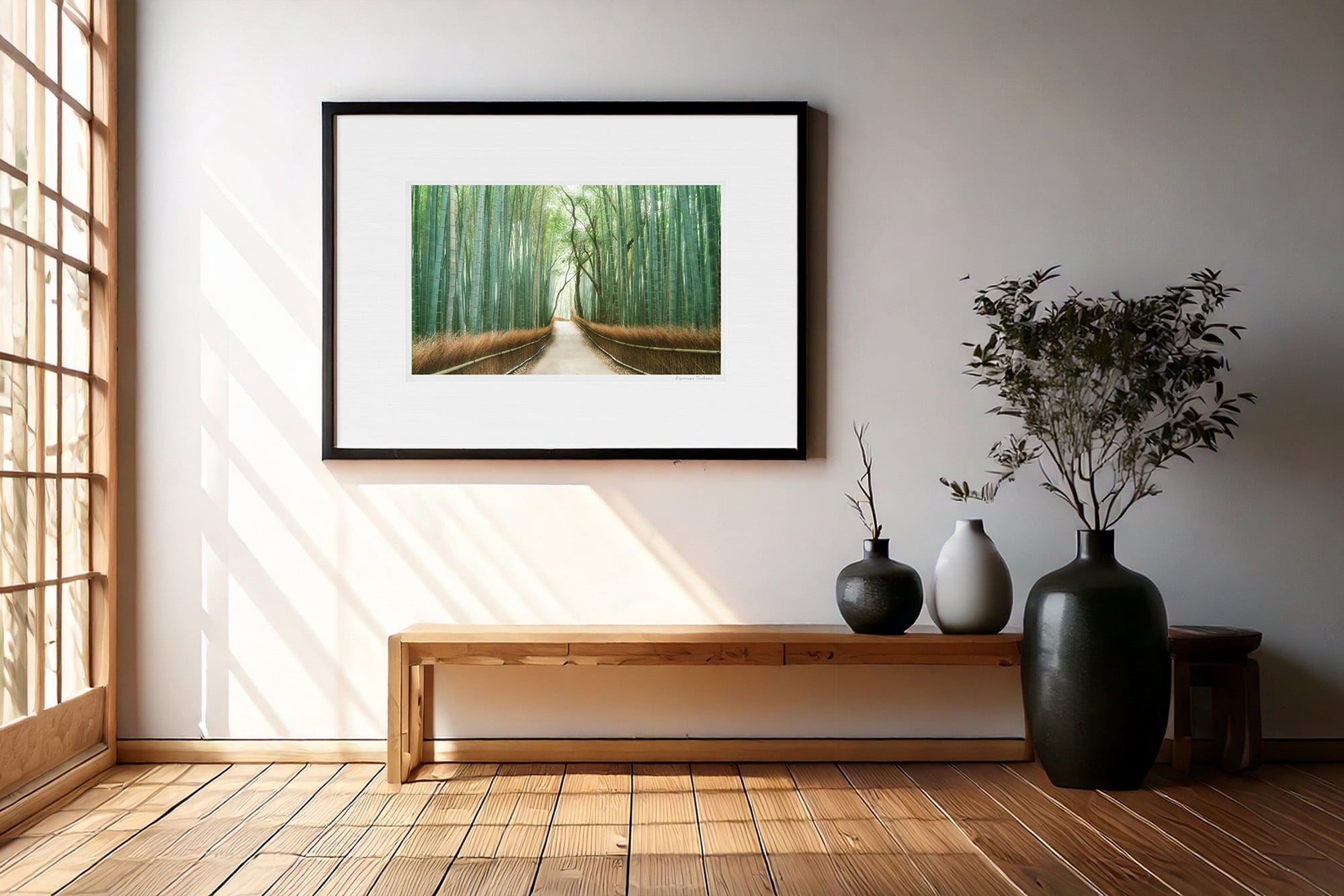 嵯峨野竹林 □額縁サイズ（大全紙）726×544mm | 写真家 津熊清嗣 癒し
