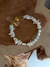 magnet bracelet | Shell Glow［GB040-WH］