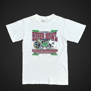 【United Sports】90s USA製 Xリーグ プリント Tシャツ シングルステッチ アメフト 東京ドーム スーパーボール  OLD ヴィンテージ  ロゴ M US古着