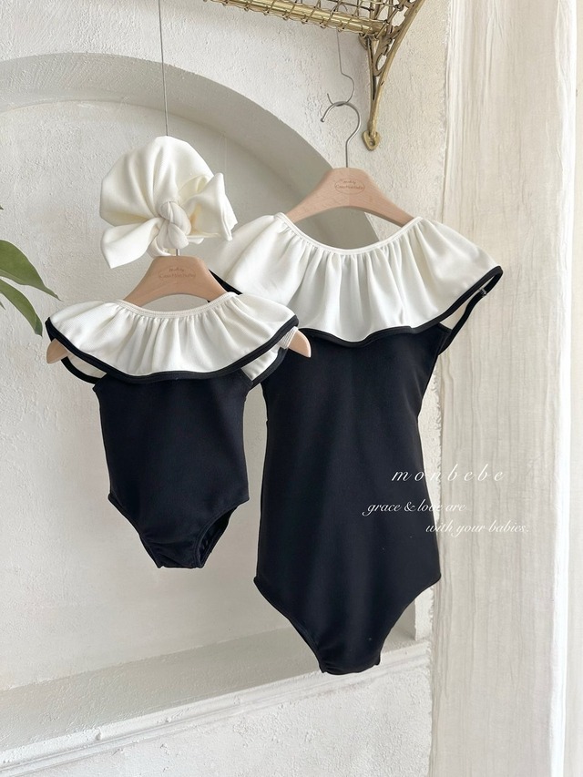 予約：26 Multi frill swimming suit (adult)〔monbebe〕