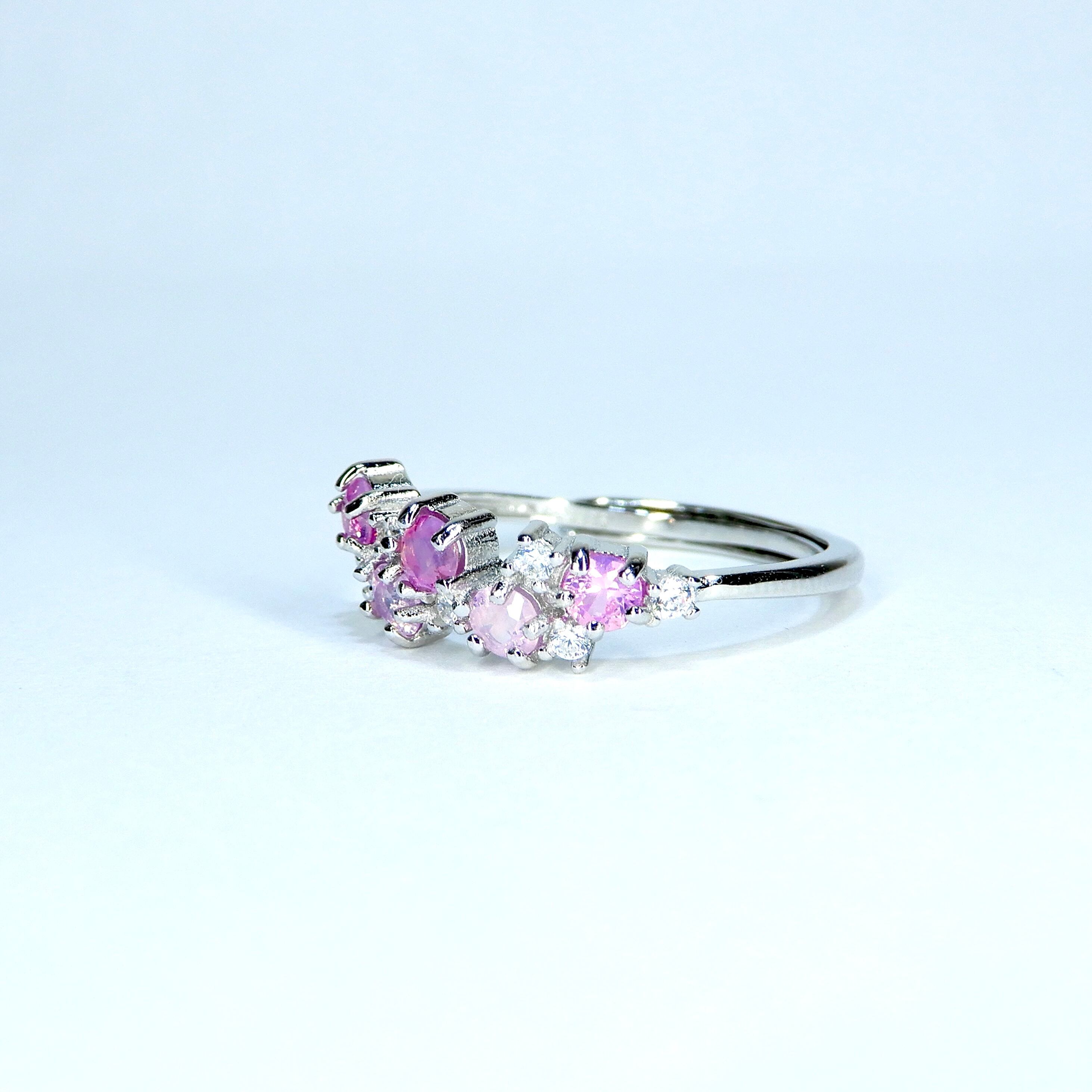 リースRing♦︎シルキーサファイア♦︎SVカラー