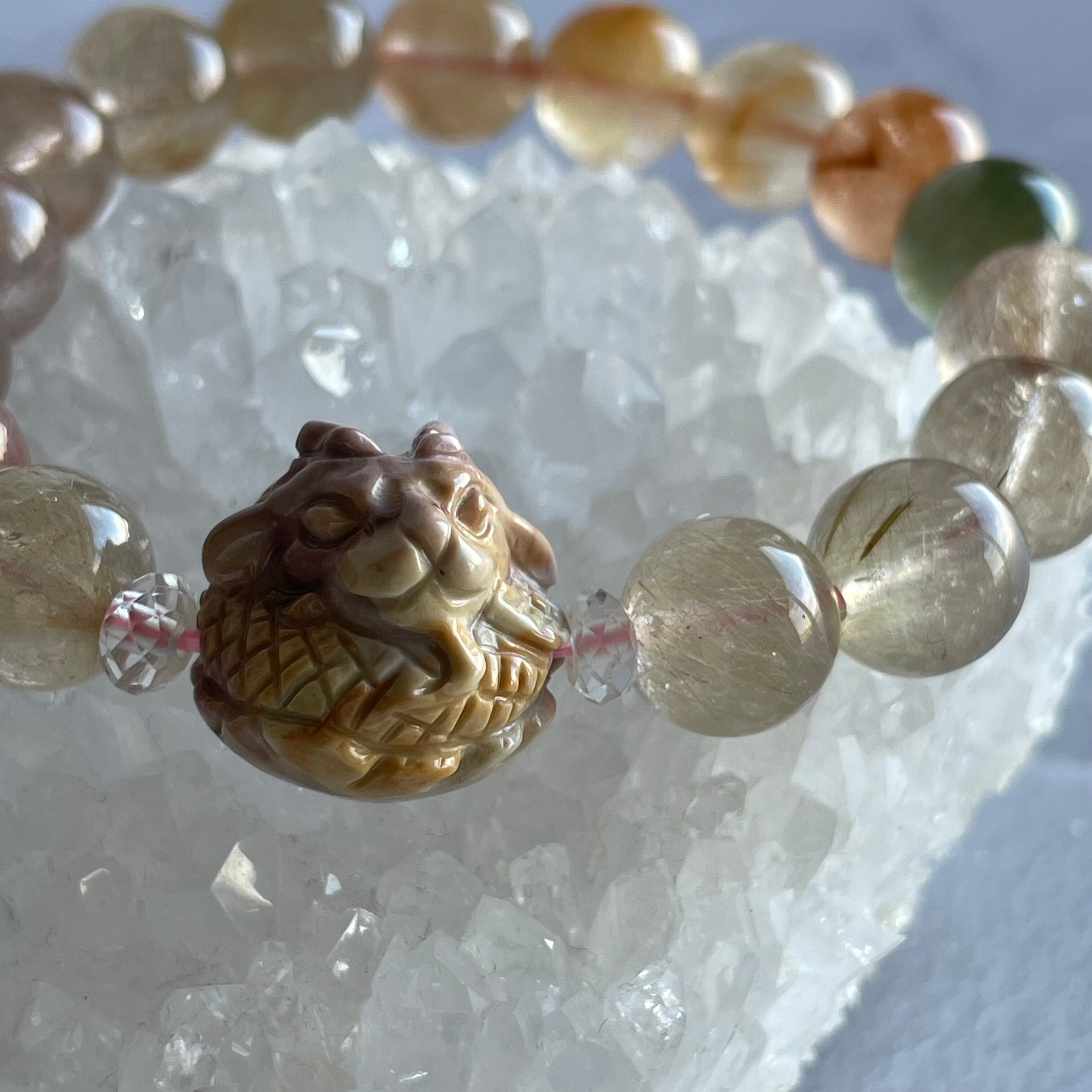 No.071 Mixラビットヘアルチル 龍頭ブレス | Le rouet (ルエ)