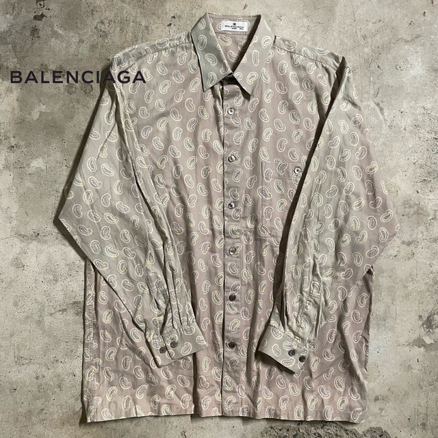 【BALENCIAGA】paisley patterned shirt(msize)0126/tokyo