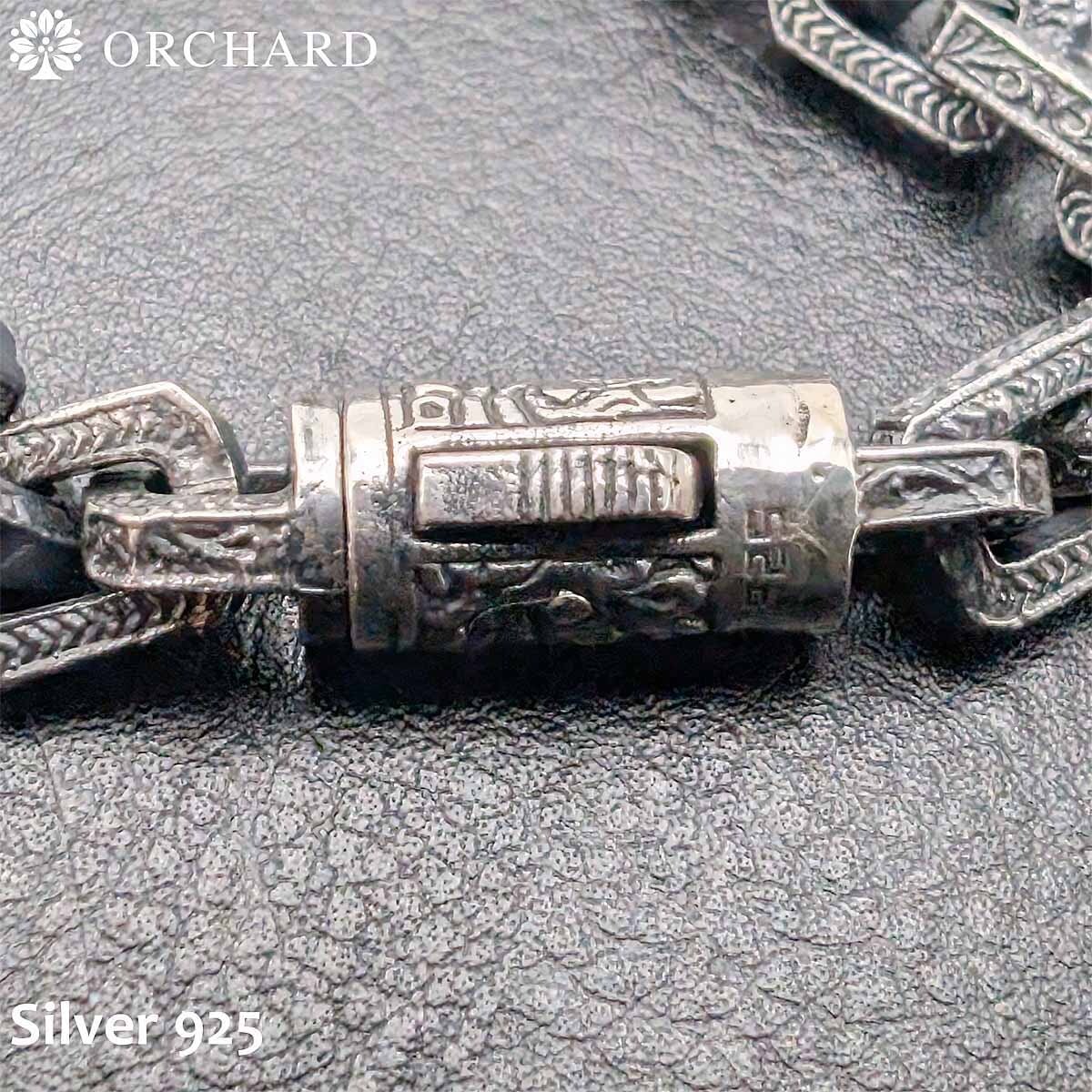 シルバー925 Silver925 クアッドチェーン ブレスレット 20cm メンズ