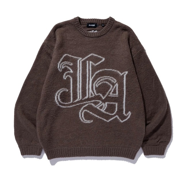 【XLARGE】OLD ENGLISH MOHAIR KNIT SWEATER【エクストララージ】