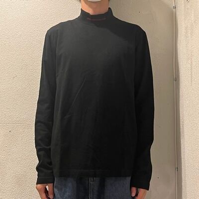 JOHNLAWRENCESULLIVAN ジョンローレンスサリバン LOGO JACQUARD HI-NECK ハイネック長袖Tシャツ  179cm63kg SIZEM【表参道t10】 | ブランド古着Brooch powered by BASE