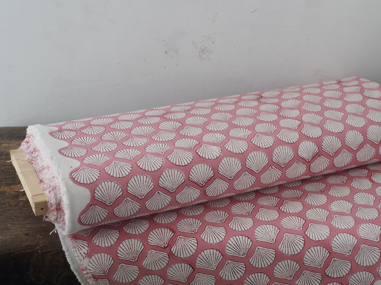 block print fabric c88 pink