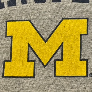 【PERRIN】カレッジ ミシガン大学 アーチロゴ Tシャツ University of Michigan Lサイズ US古着 アメリカ古着