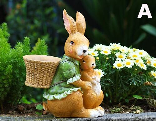 ガーデニング オーナメント うさぎ 置物 ガーデニング雑貨 ガーデン