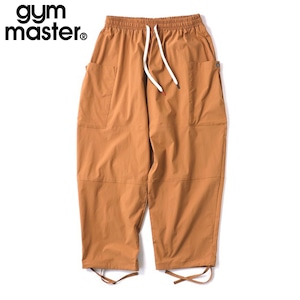 gym master ジムマスター 軽量＆撥水マイクロリップナイロン バルーンシルエット ワイドイージーパンツ ドローコード付き G721762 メイプル