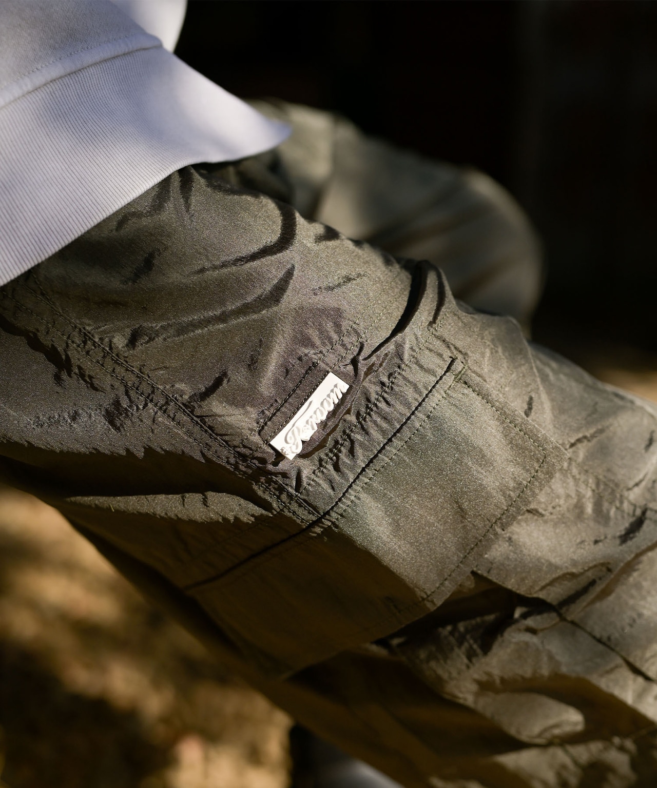 【#Re:room】SATIN NYLON WIDE CARGO PANTS［REP240］