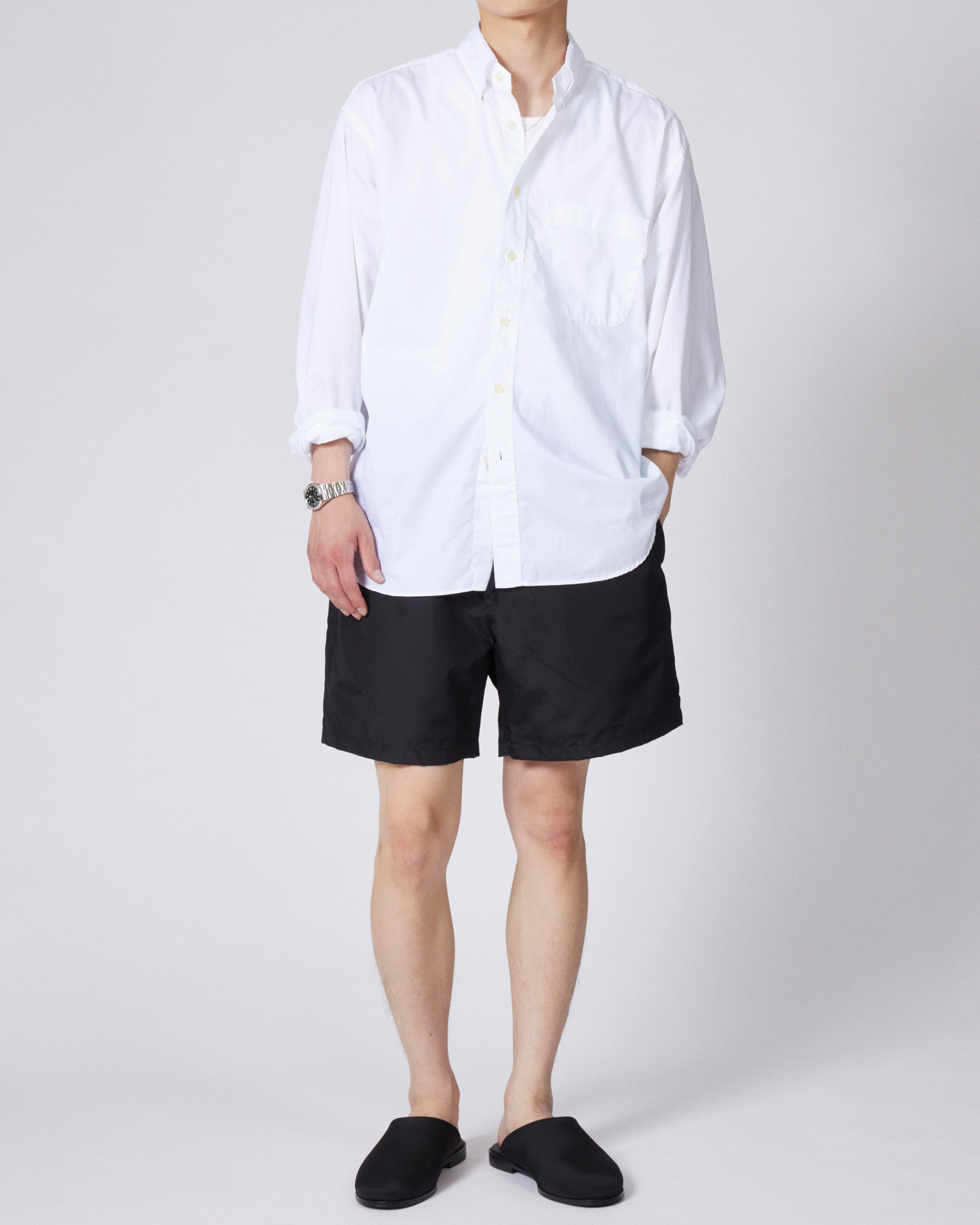 everyone nylon silk short pants (BLACK) | everyone