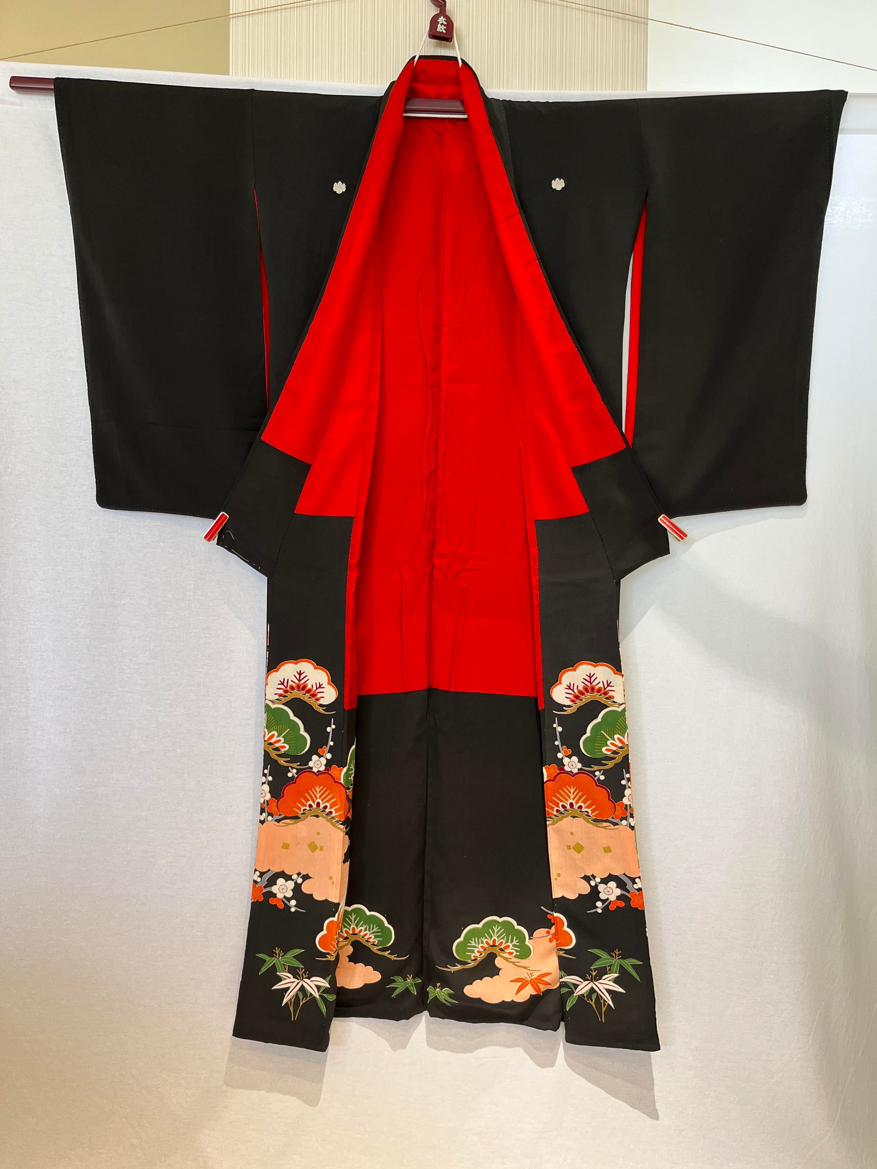 2193 アンティーク 留袖 五つ紋 Antique Tomesode | リサイクル着物と  