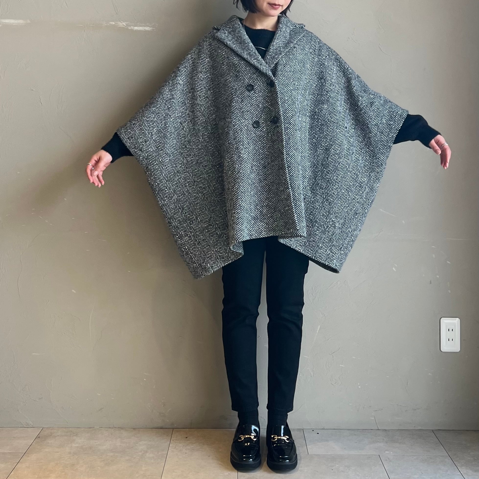 CYNICAL 】ヘリンボーンポンチョコート | valance 福井｜レディース