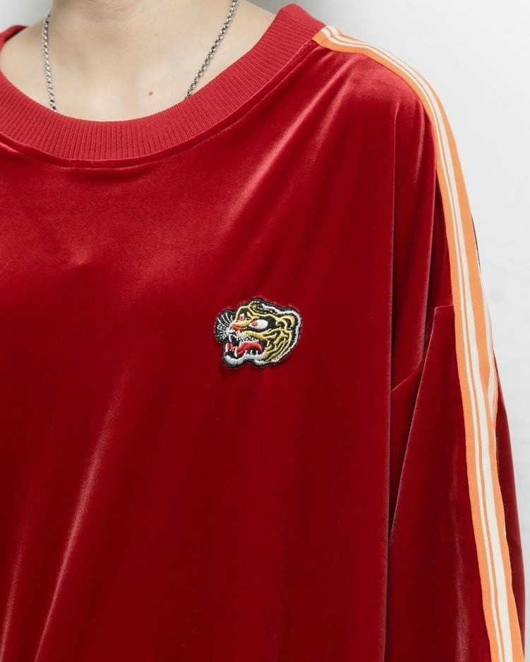 【旧デザイン】チュウカタベタイ タイガートラックスウェット Tiger track sweat/green | チュウカタベタイ
