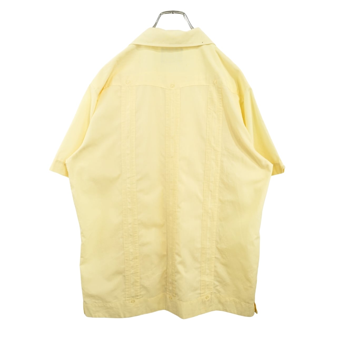 Guayabera by HABAND OF PATERSON キューバシャツ イエロー M｜NA243