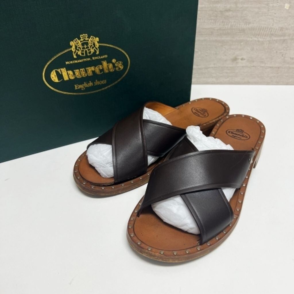 CHURCH'S チャーチ DX0008 サンダル size36 ブラウン 【中目黒 CHURCH'S チャーチ DX0008 サンダル size36 ブラウン 【中目黒