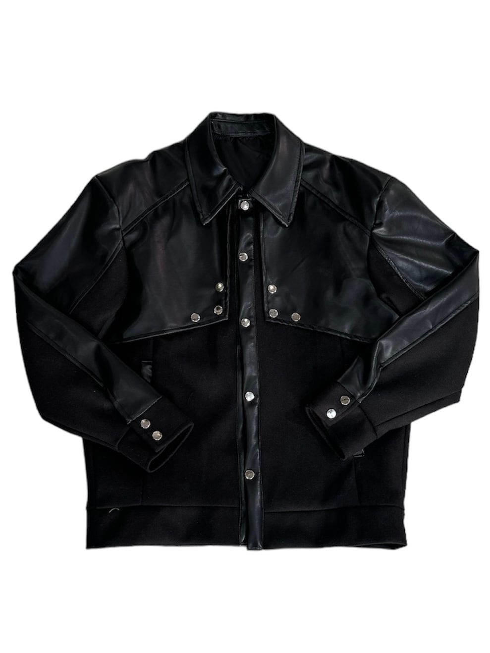 ジャケット・アウター ALUDE SELECT lame pu leather jacket ALUDE SELECT】pu leather design jacket | 【ALUDE】韓国メンズ