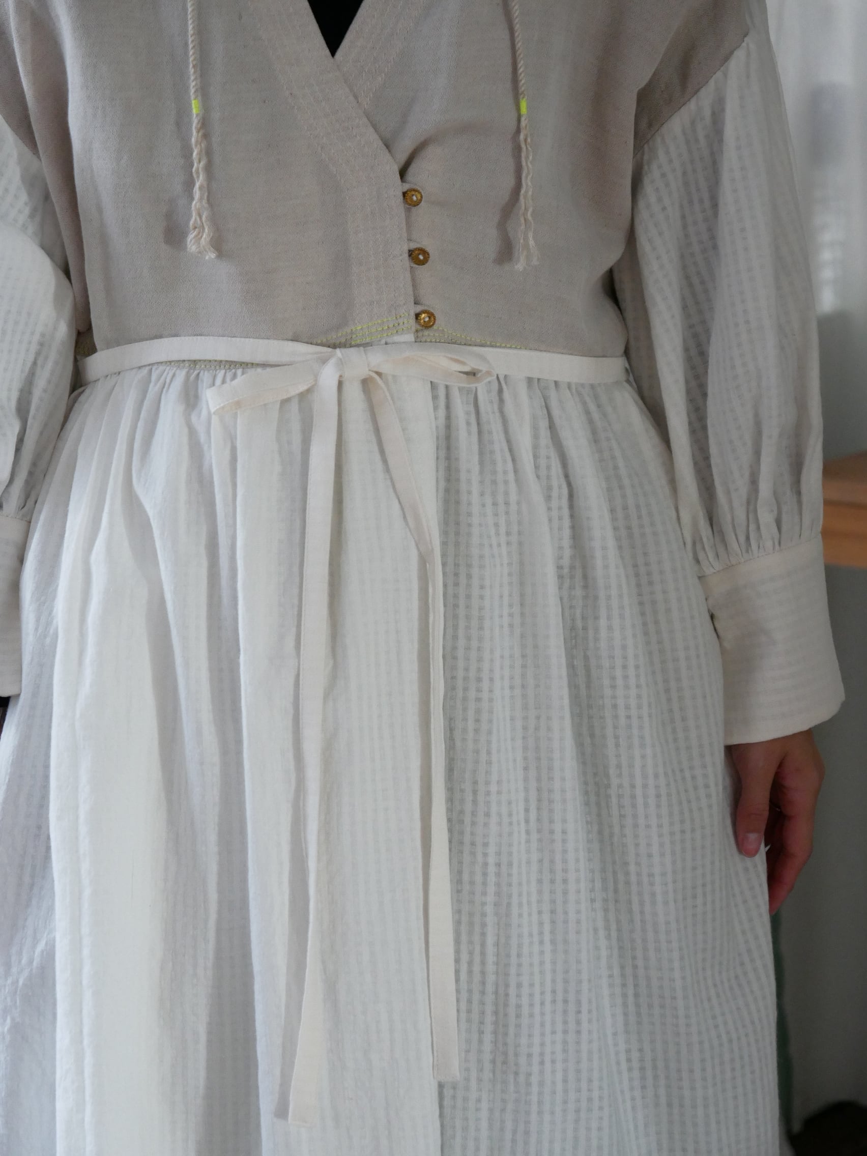 YURTAO】カントリークロス×インドカディ カシュクールワンピース