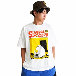 SUB POP サブポップ S/S PRINT TEE "SINGLES CLUB Vol.8" 半袖Tシャツ オフィシャル バンドTシャツ ブラック Lサイズ WHITE
