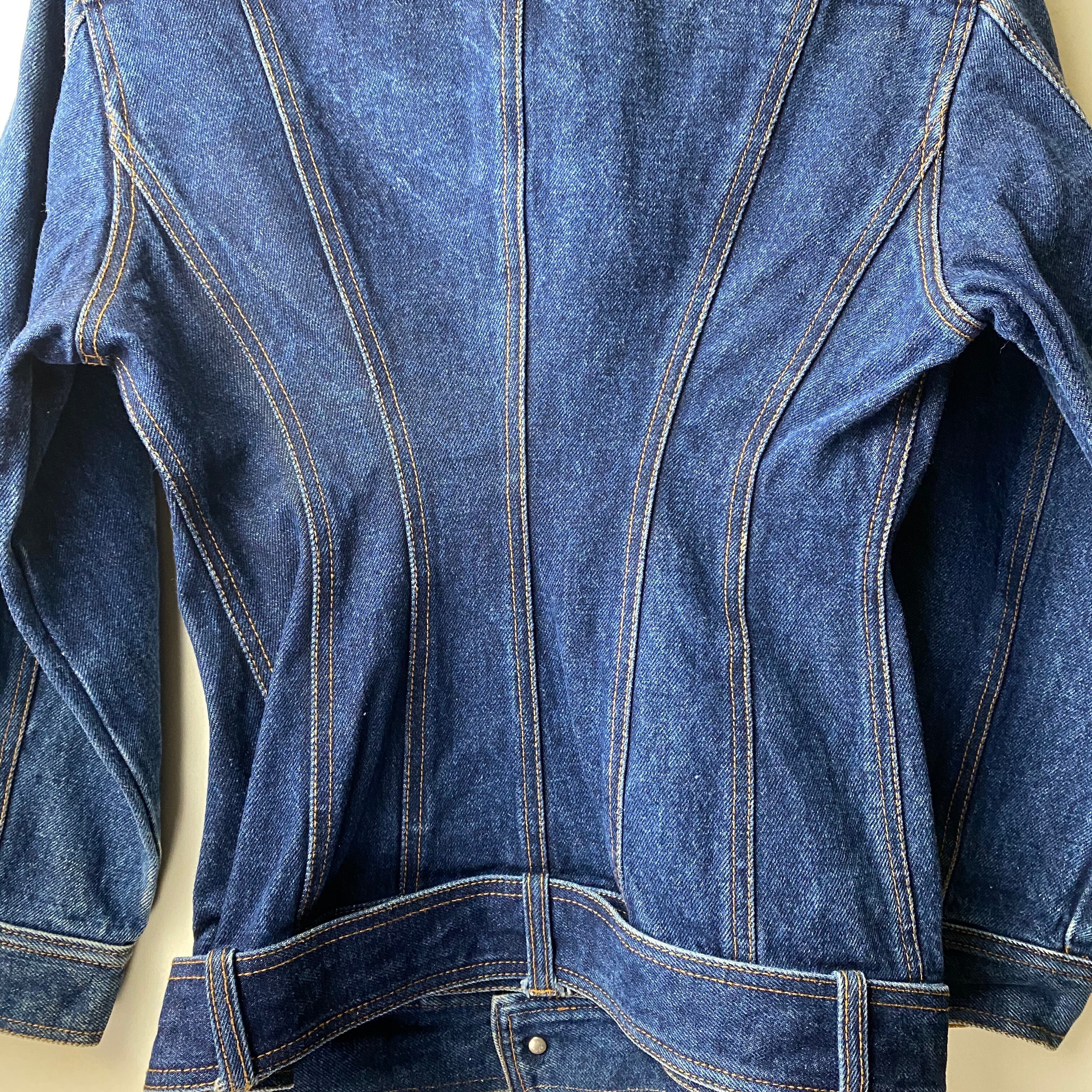 JEAN PAUL GAULTIER waist shaped denim jacket | NOIR ONLINE