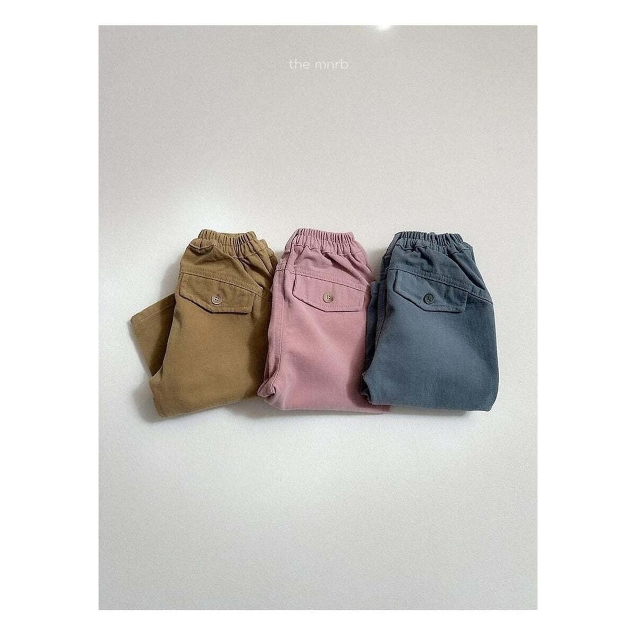 【取寄】minirobe ボタンピーチパンツ|冬服|韓国子供服