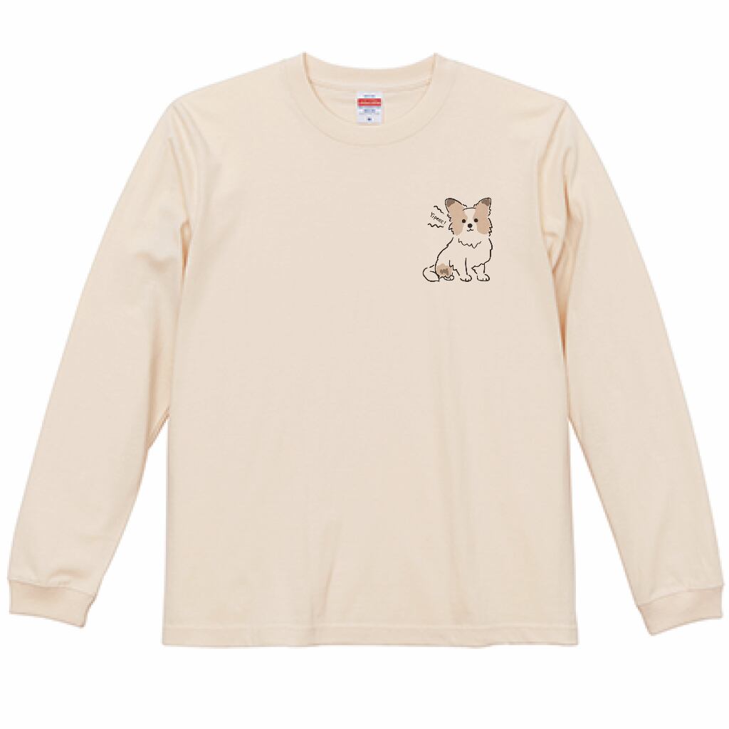 ゆるタッチロンT/パピヨン