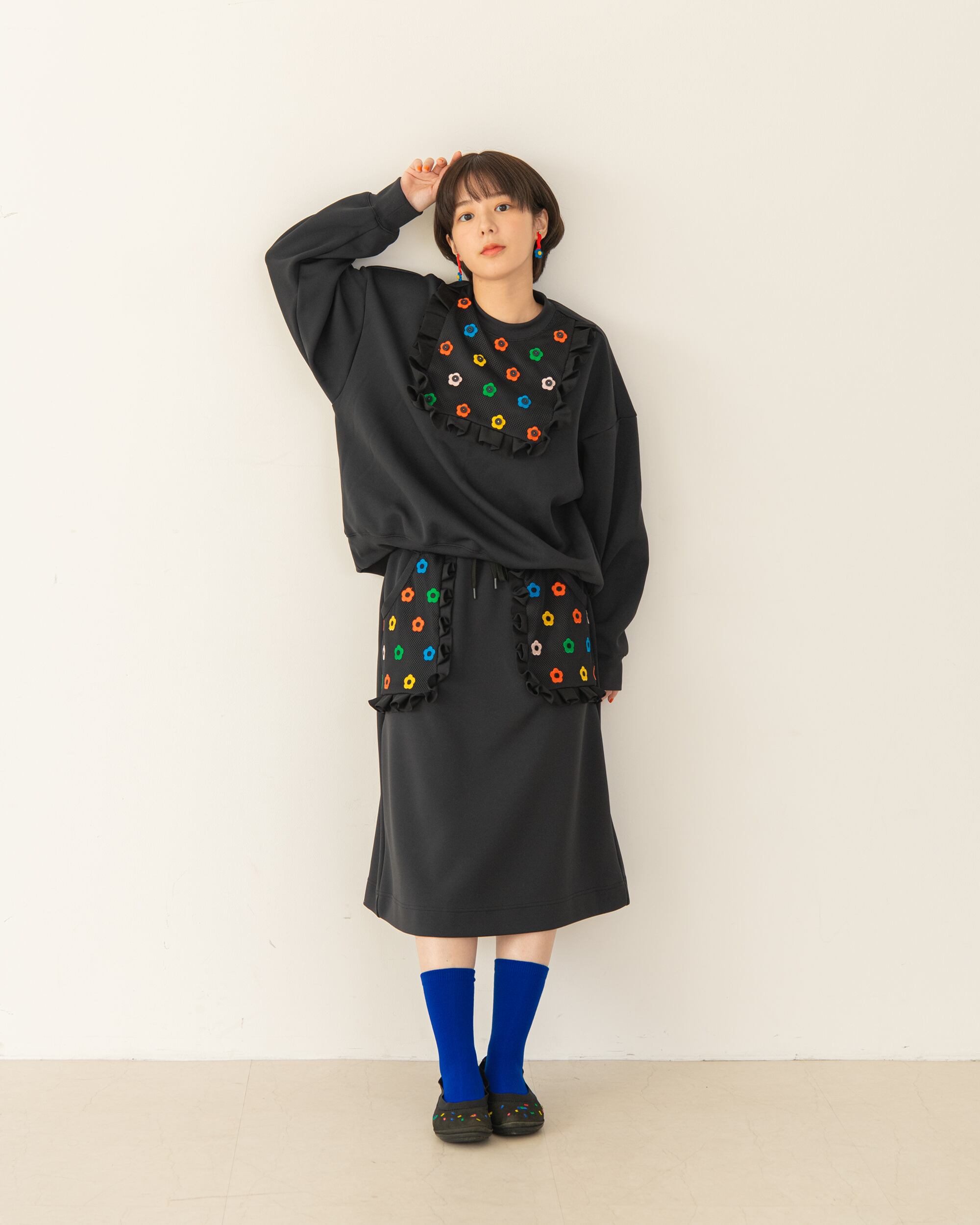 Flower Sweat Skirt | howtovenus