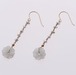 糸魚川翡翠花彫＋あこやけしピアス P1115 Itoigawa Jade Floral Carving & Akoya Keshi Pearl Earrings