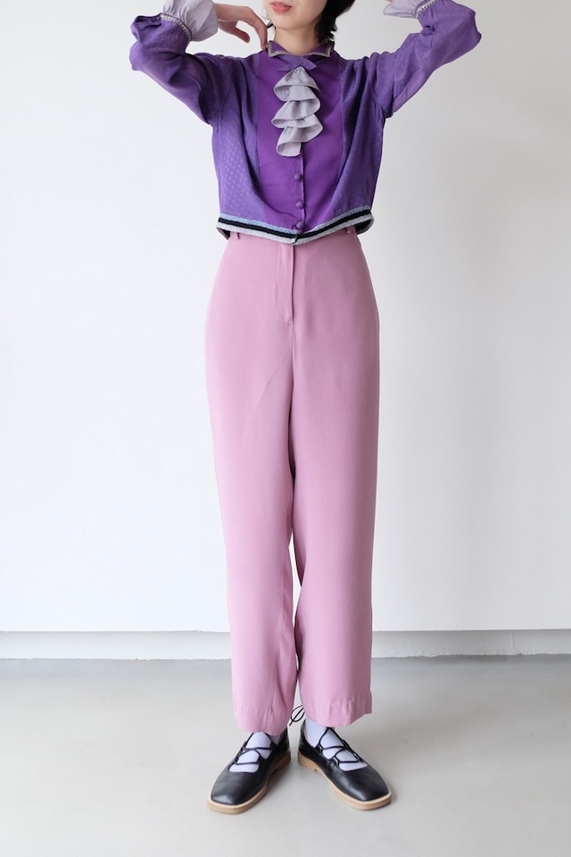 Lavender silk pants